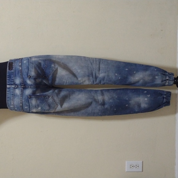 Royal Seven Limited Edition Distressed Blue Denim Jogger Jeans Mens - Picture 3 of 7
